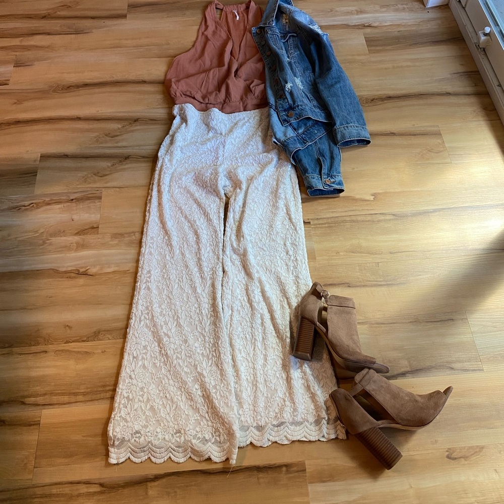Lace bell bottoms